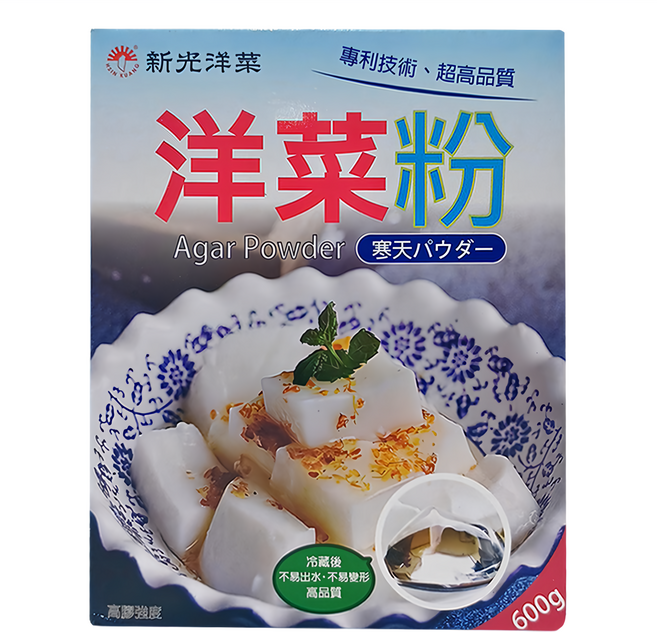 新光洋菜 洋菜粉, 600g, 1盒