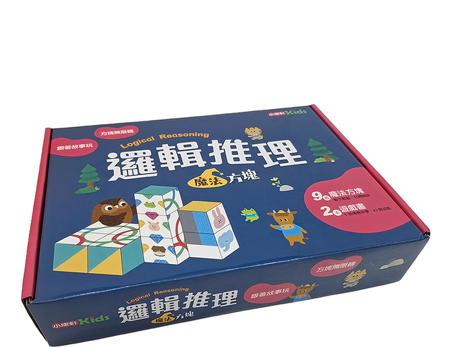 小康軒 邏輯推理 魔法方塊 3歲以上, 混色, 1盒