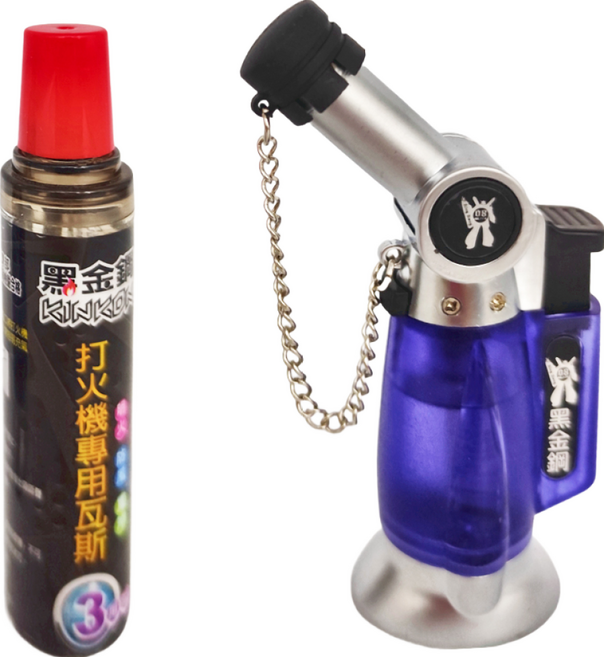 BLACK King Kong 黑金鋼 可調式噴射噴火槍 + 補充, 紫色, 1組
