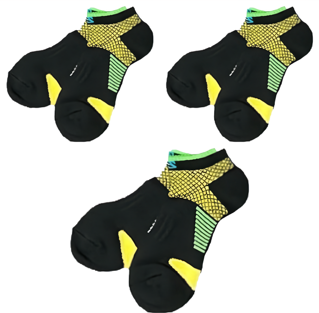 WILDPEAK 野峰戶外 壓力運動機能踝襪 3雙 材質: 70%棉 5%尼龍 10%彈性纖維 15%橡膠