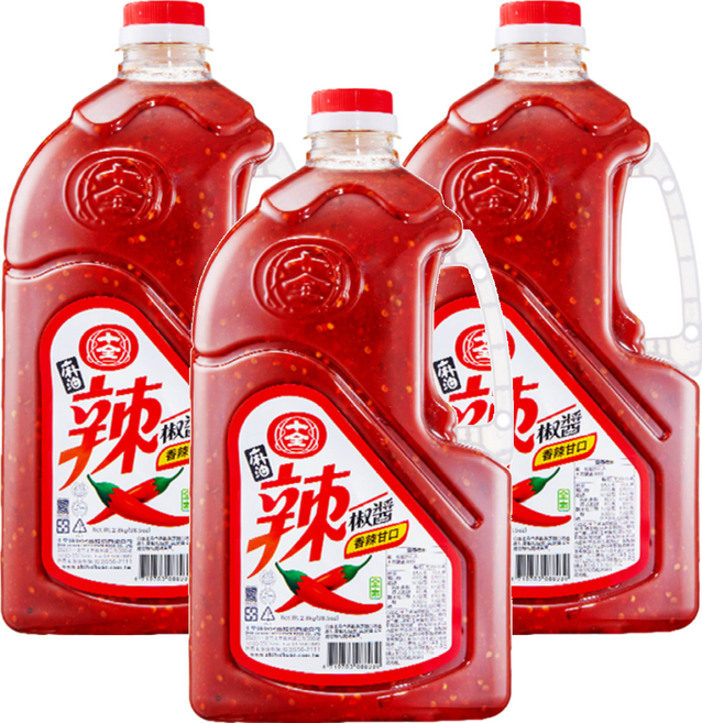 十全 麻油辣椒醬, 2.8kg, 3桶
