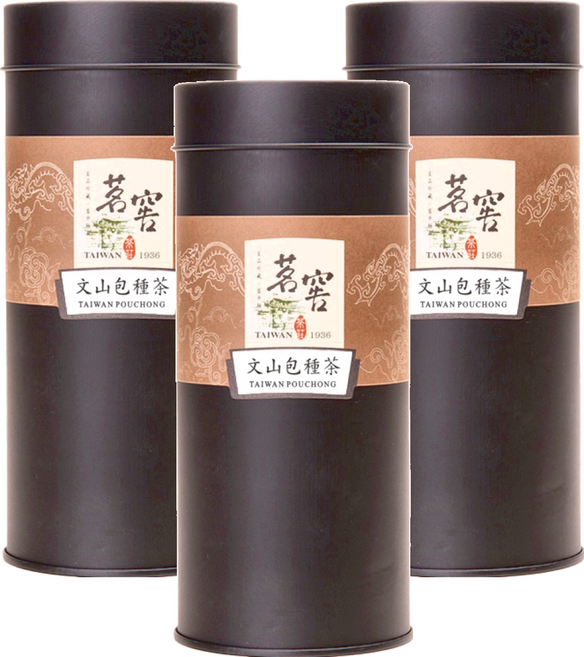 CAOLY TEA 茗窖茶莊 文山包種茶 淡雅蘭花香 茶香濃厚 茶湯呈現蜜黃色 鮮爽甘醇 罐裝設計, 50g, 1入, 3罐