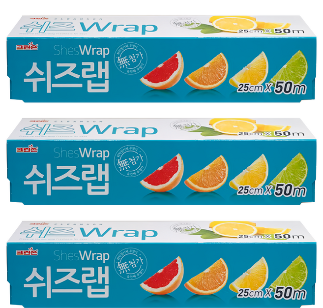 Cleanson 保鮮膜, 50m, 3盒