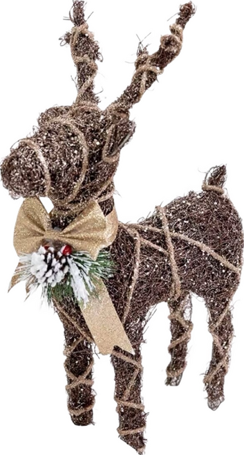 JUST HOME 聖誕派對擺飾, 麋鹿 咖色, 1個