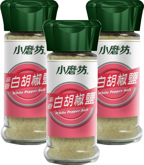 小磨坊 辛香白胡椒鹽, 40g, 3瓶