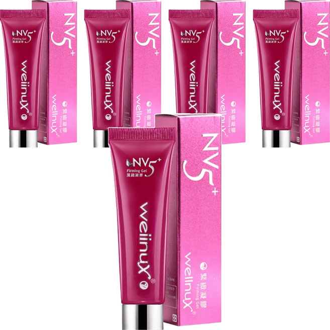 wellnuX 維妮舒 NV5+緊緻凝膠 含玻尿酸 高效保濕 私密肌保養, 30ml, 5條