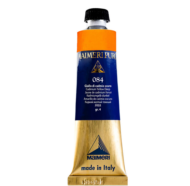 MaIMeRI 美利 PURO 油畫顏料 S4 084 MA-0012084 CADMIUM YELLOW DEEP 深鉻黃, 40ml, 1色