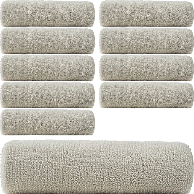 comet Home 飯店高級毛巾 150g 30支 棉紗 80 x 40cm, 10條, 灰色