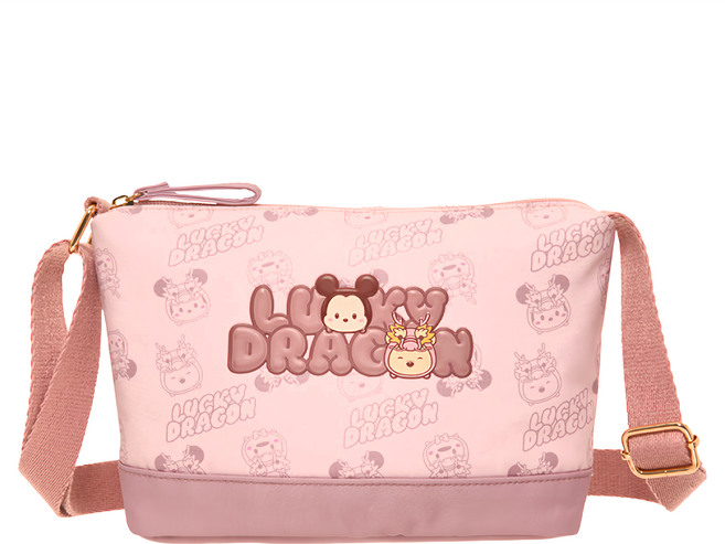 Disney 迪士尼 Tsum Tsum 側背包 PTD23-F2-41PK 150g, 粉色