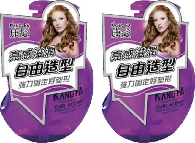 KANG FA 康髮 奇異繽紛水漾保濕雕 260ml 自由造型 速乾不黏手 含保濕成分 葡萄紫, 2瓶