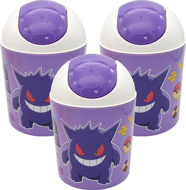 PoKeMoN 寶可夢 置物筒三, 紫色, 3個
