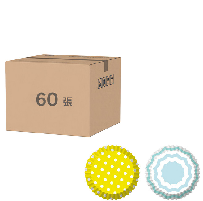 PEDRINI Gadget 蛋糕紙模 6.5cm, 森野清新, 60張