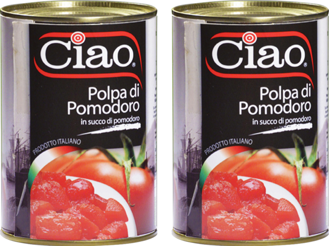 Ciao 喬爾番茄 碎粒番茄, 400g, 2罐