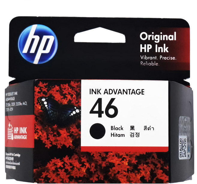 hp 惠普 46黑色原廠墨水 CZ637AA, Black, 1入