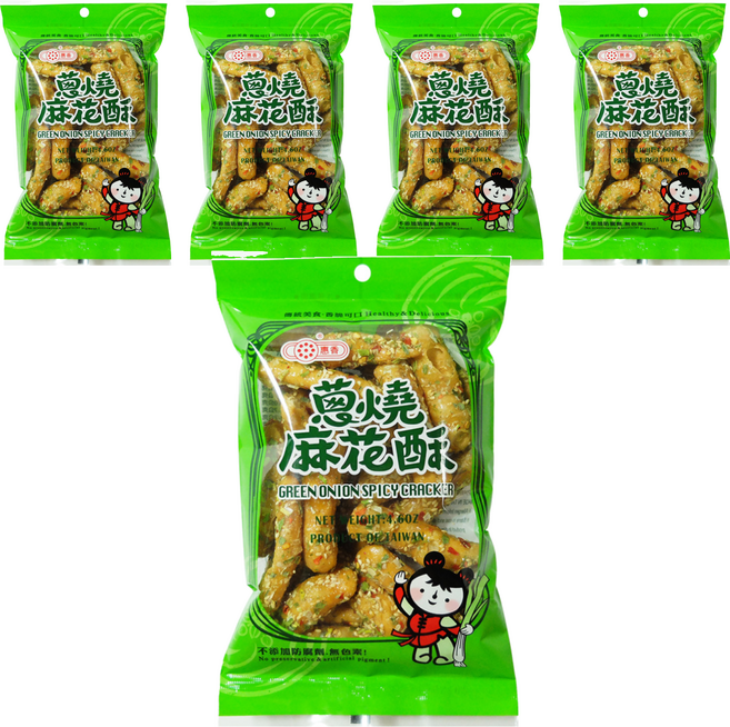惠香 蔥燒麻花酥, 130g, 5包