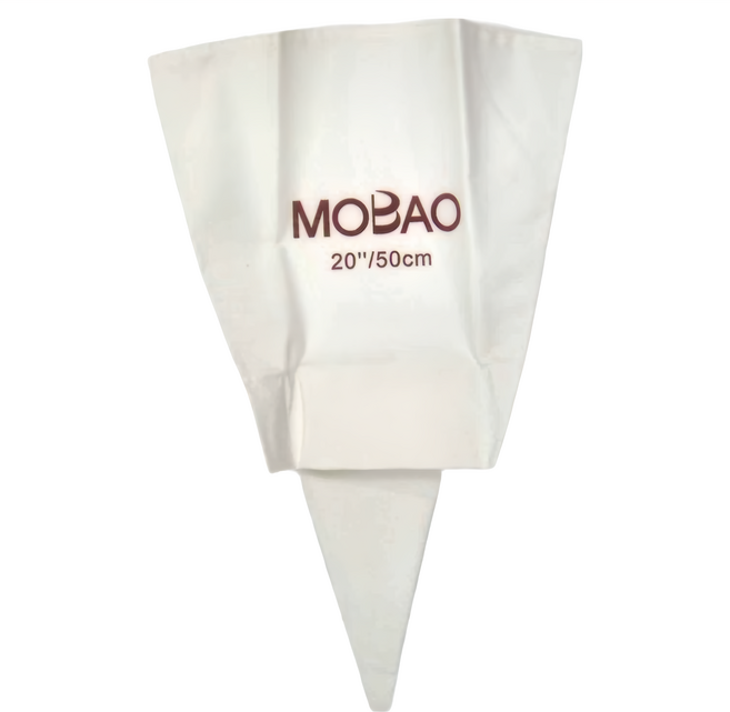 MOBAO 雙層奶油擠花袋 20吋/50公分 材質: 帆布, 白色, 1個