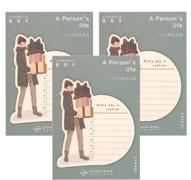 CARD LOVER 信的戀人 信的戀人便利貼, 禮物, 3本, 30張