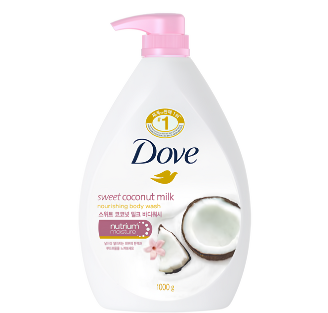 Dove 多芬 香甜椰奶滋養柔膚沐浴露, 1kg, 1瓶