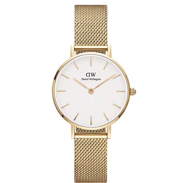 Daniel Wellington 手錶 不鏽鋼錶殼 直徑28mm 不鏽鋼錶帶 長度18cm 30m防水