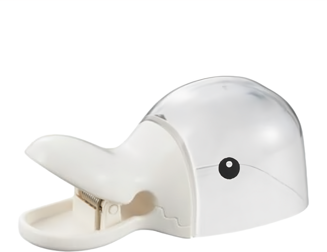 AKEBONO 曙產業 鴨子造型夾子 量杯兩用, 白色, 1個