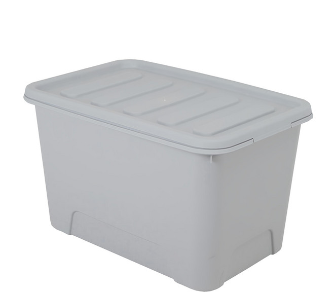 KAZT 收納整理箱, 淺灰色, 2個