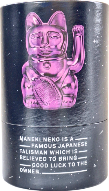 DONKEY 幸運繽紛招財貓 - 電鍍桃紅 15cm