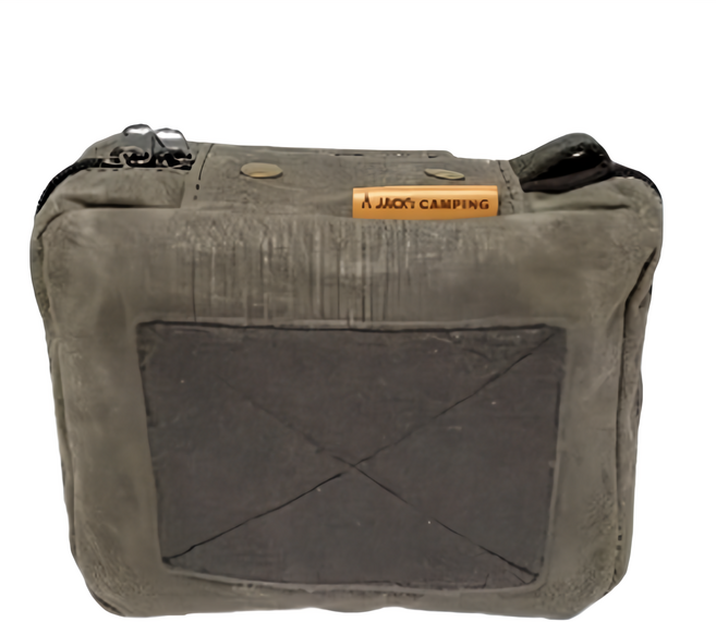 JACK's CAMPING 帆布收納小包 200g, 軍綠色, 1個