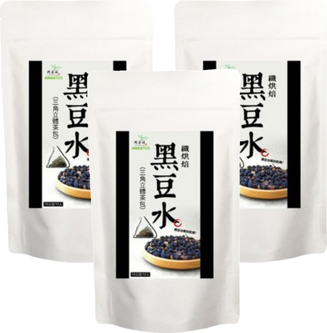 AWAStea 阿華師 纖烘焙黑豆水, 15g, 12入, 3袋