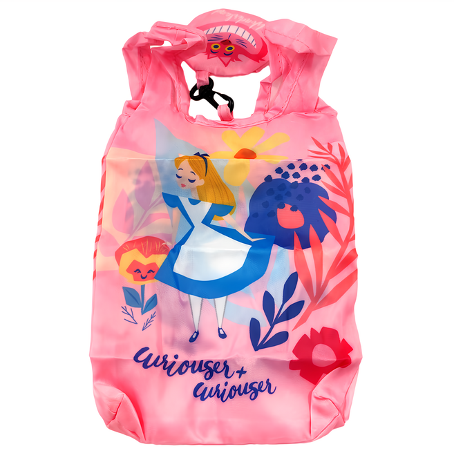 Alice in Wonderland 愛麗絲夢遊仙境 花卉季吊飾可收納飲料袋 CA712-1 32 x 16cm, 愛麗絲 粉色, 1個