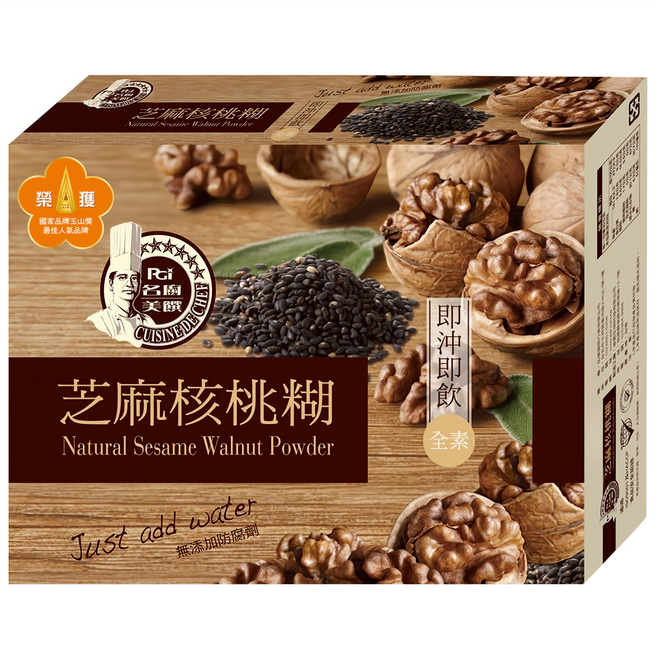 名廚美饌 芝麻核桃糊, 30g, 20包, 1盒