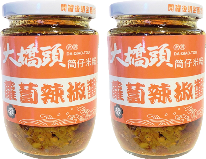 大橋頭 蘿蔔辣椒醬, 330g, 2罐