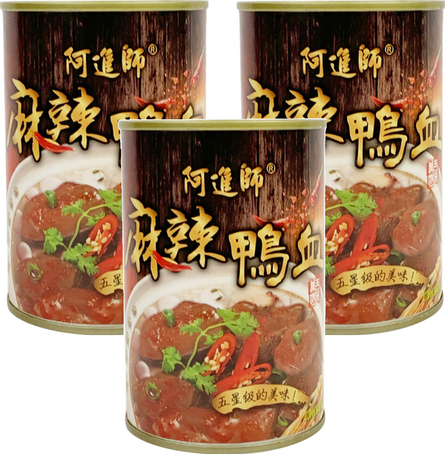 阿進師 麻辣鴨血, 425g, 3罐