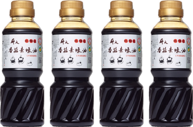 屏大 香菇素蠔油, 300ml, 4瓶