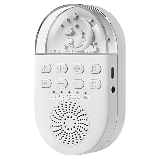便攜式LED夜燈白噪音安撫除噪助眠儀 125g, Q8-02, 1個