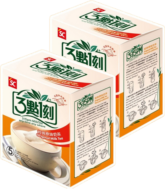 3點1刻 經典原味奶茶, 20g, 5包, 2盒