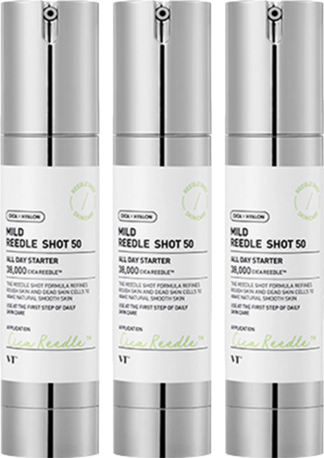 VT COSMETICS 積雪草溫和50微針精華, 50ml, 3瓶