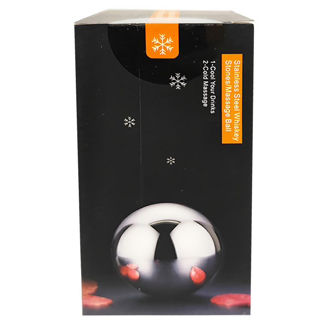 頂級316不鏽鋼環保冰球 附收納盒 2顆, 1組