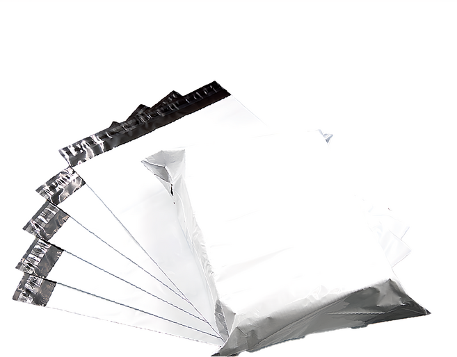 破壞袋 出貨物流自黏寄件袋 52號 外白內灰 100個, 1包