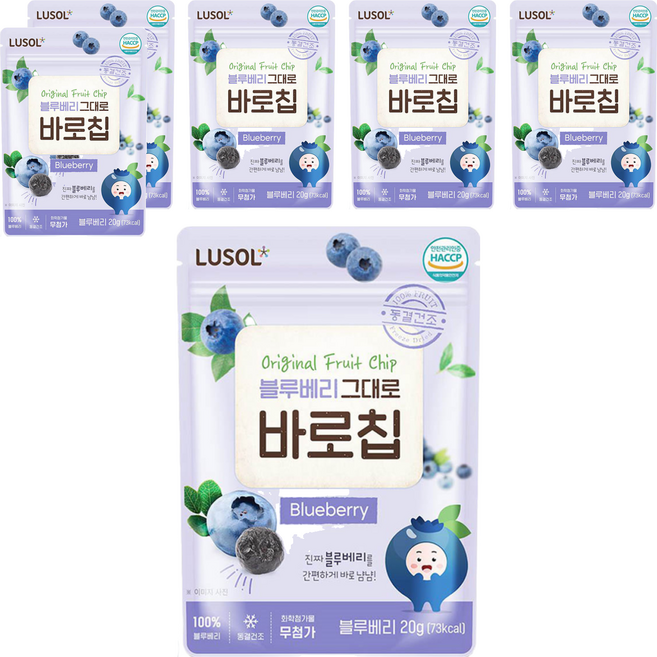 LUSOL 藍莓果乾, 20g, 6包