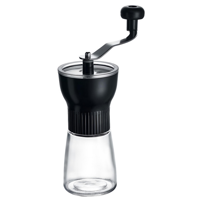 手搖磨豆機, 黑色 + 透明, 1個, 1~3 杯用