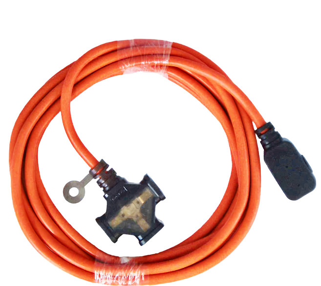 PowerWork 動力工廠 1對3座耐熱動力軟線, 4.5m, 橘色, 1條