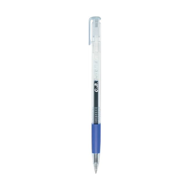 O.B. 歐布德 Office-ball Gel 自動中性筆 0.5mm, 藍色, 50支