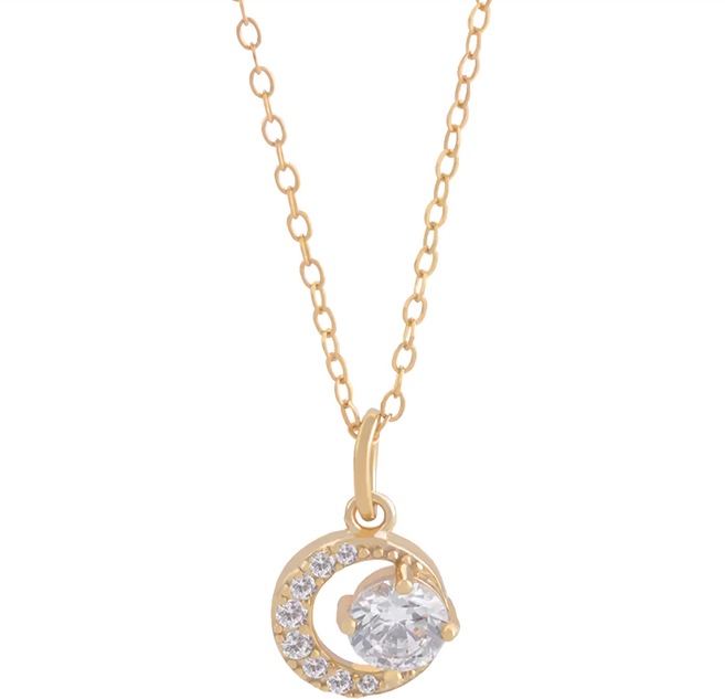 MARIGOLD 美爾朵 月光流心鑲鑽項鍊 925純銀