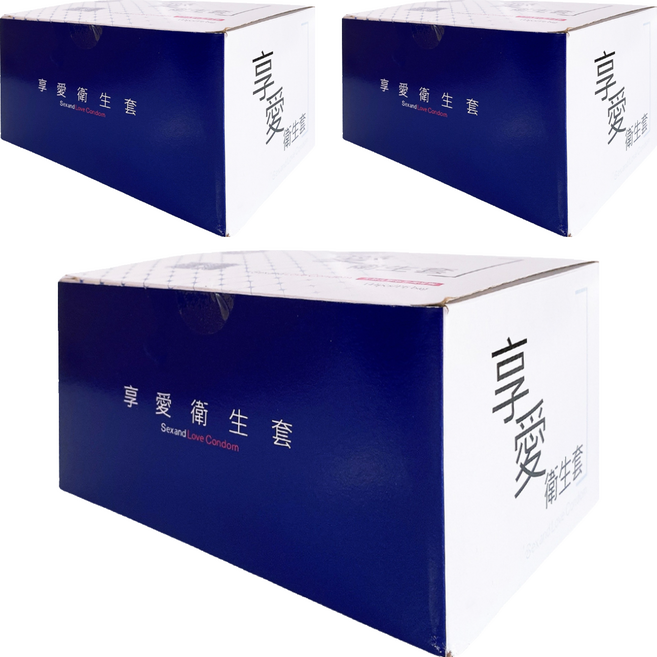 S&L 享愛 透薄保險套 家庭號, 3盒, 144個