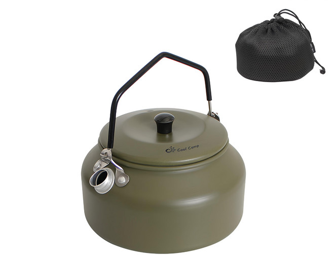 COOL CAMP 鋁合金水壺, 900ml, 軍綠色, 1個