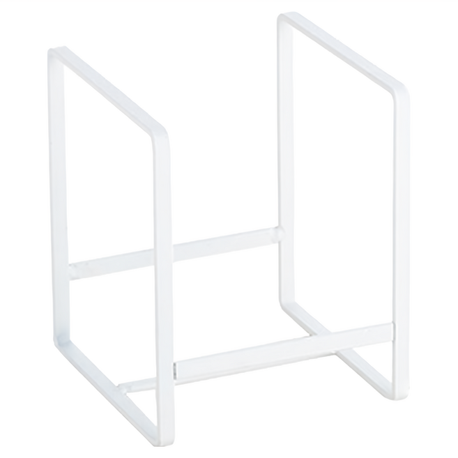 Block mart 廚房用不鏽鋼碗盤收納架, 白色, 1個