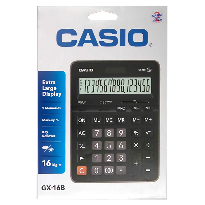CASIO 卡西歐 計算機, 黑色, 1個