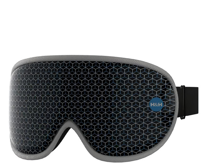 H&H 南良 石墨烯鈦鍺立體眼罩 親膚面料 全方位遮光鼻翼 3D眼窩凹槽設計, EP-E02, 經典黑