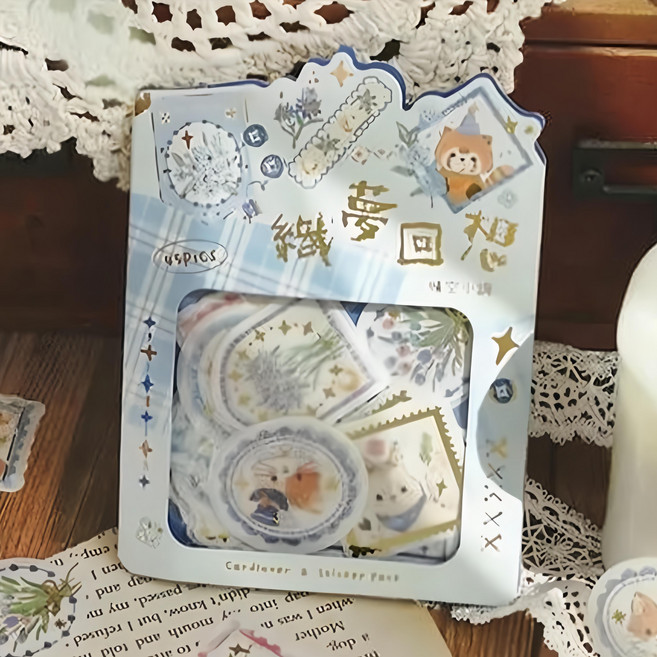 CARD LOVER 信的戀人 燙金貼紙包, 晴空小調, 3包