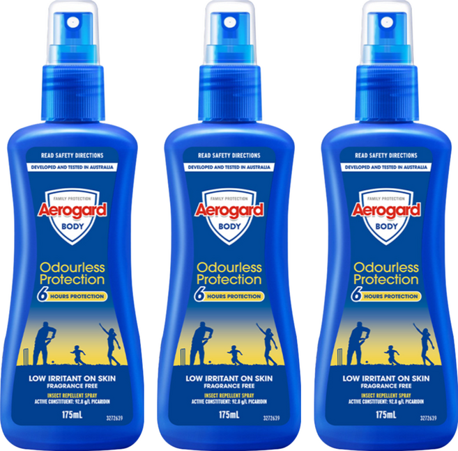 Aerogard 澳樂家 防蚊液, 175ml, 3瓶
